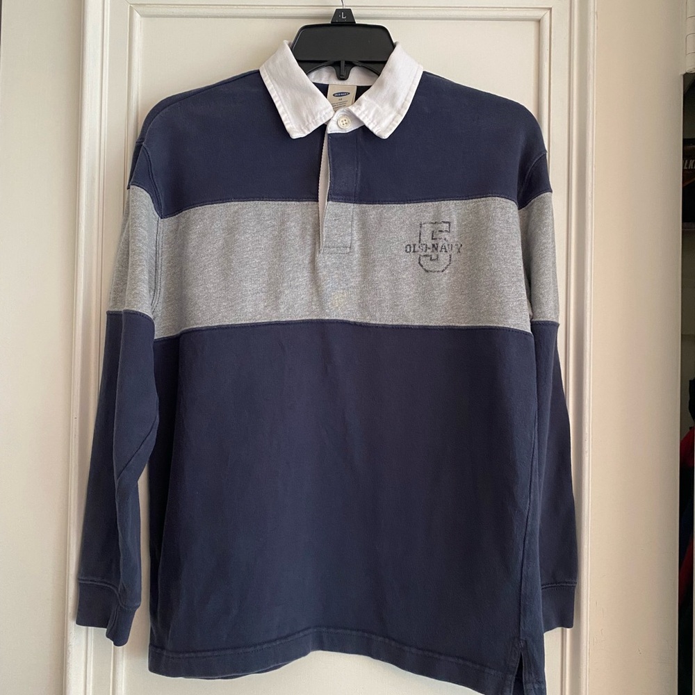 Old Navy Blue Collared Shirt Boys size 12